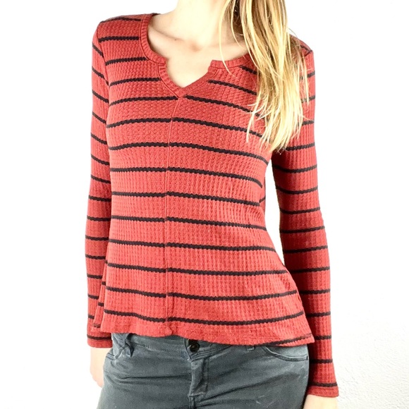 ARIZONA | 🐅 Orange & Black Striped Thermal-Style Long-Sleeved Sweater - Picture 10 of 10